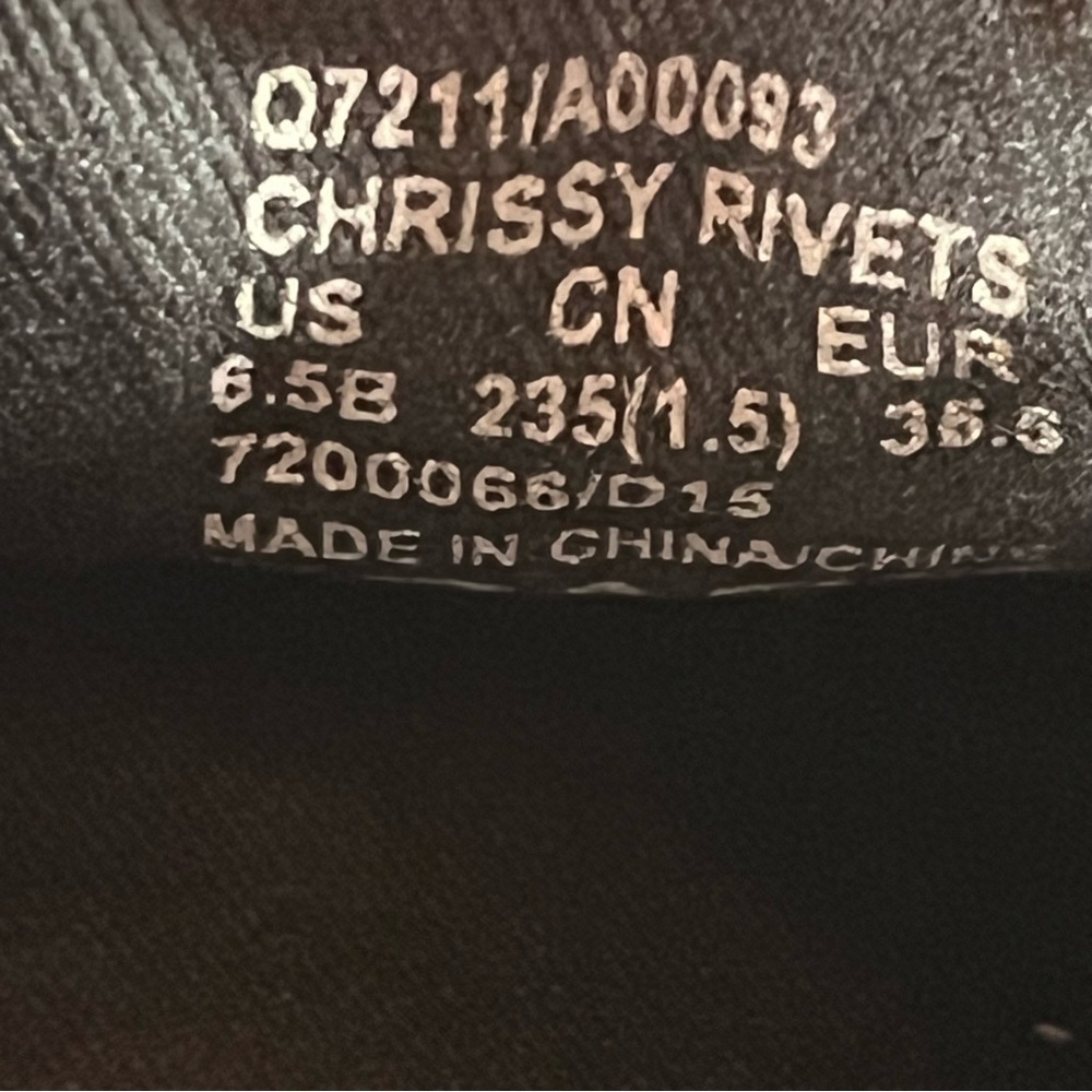 Coach Chrissy Rivets Black Leather‎ Studded Slip-On Sneakers Women’s Size 6.5 - Picture 10 of 11